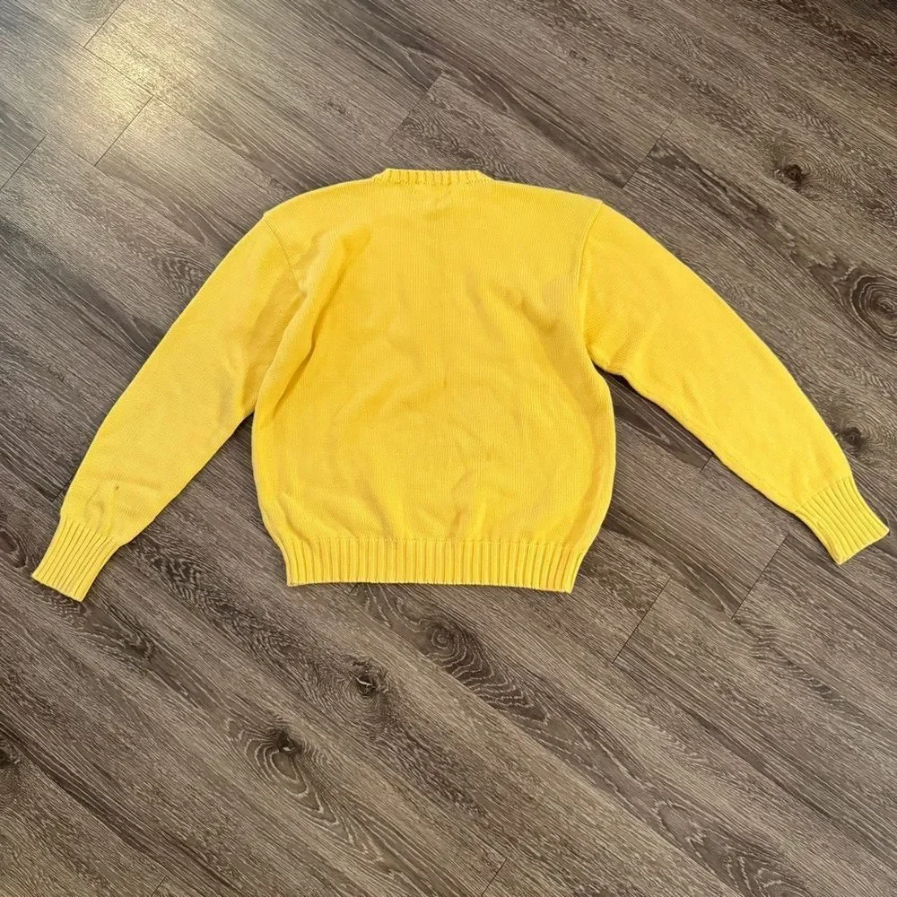 Polo By Ralph Lauren Vintage Yellow Cotton Sweater